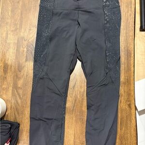 Lululemon Black Sweatpants with mesh Detailing